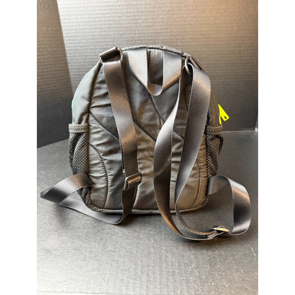 Adidas Mini Black Backpack with Neon Zippers - Picture 3 of 9